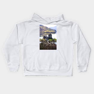 Eilean Donan Castle Portrait Kids Hoodie